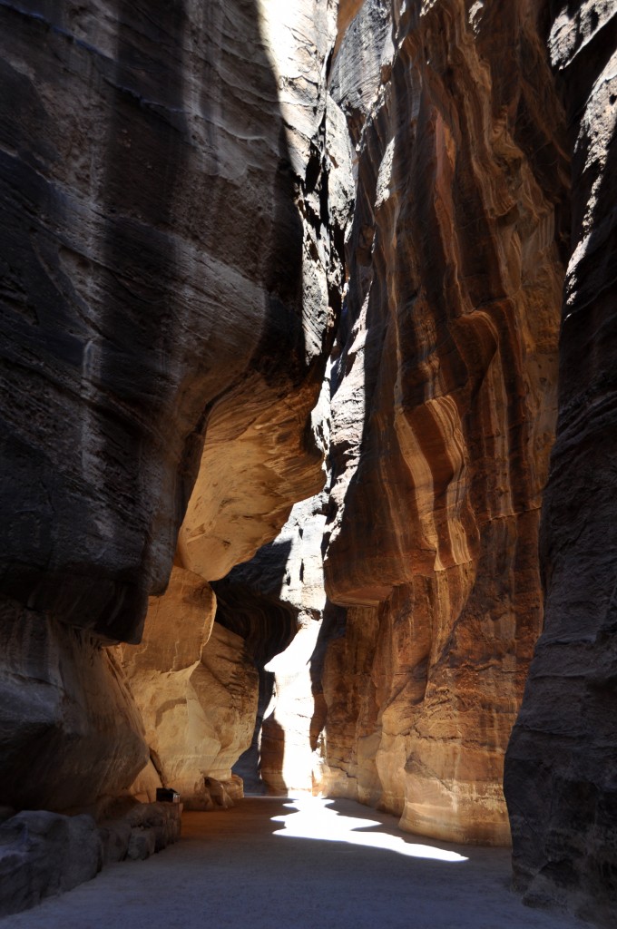 Amazing light in the Siq