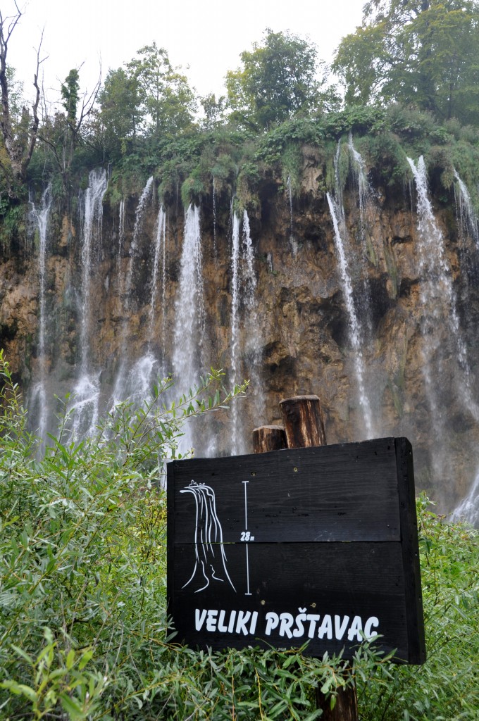waterfall & sign