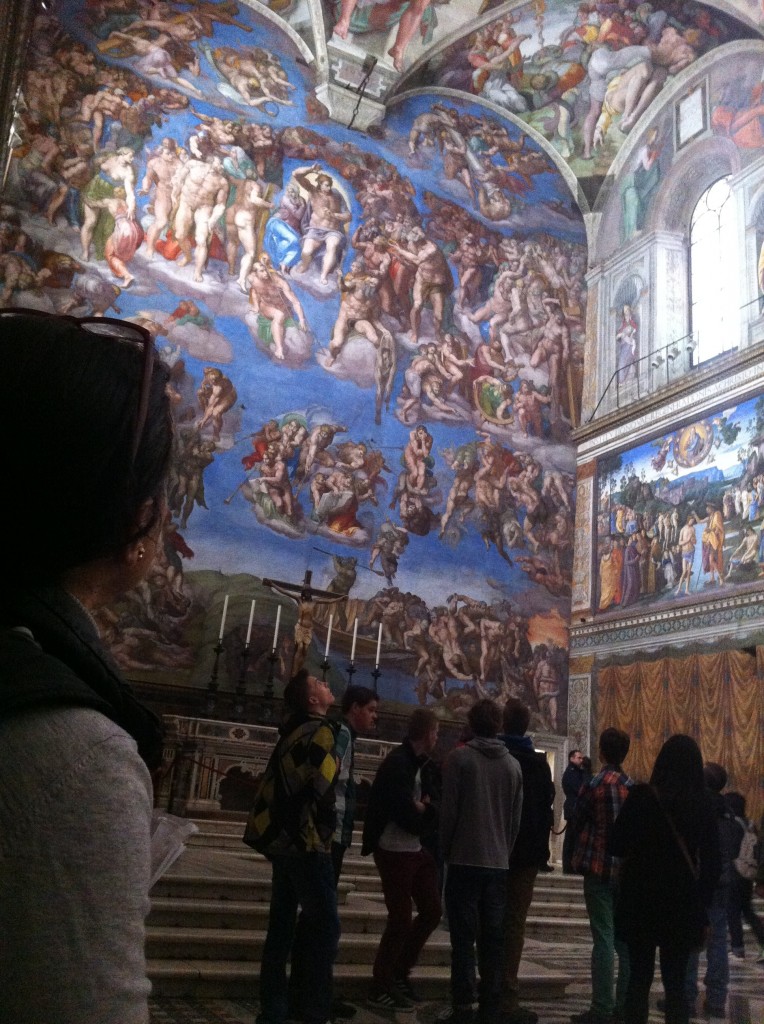 The Last Judgment, which I find much more interesting than the infamous Sistine Ceiling.