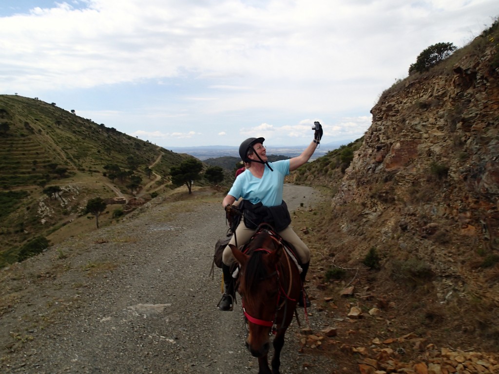 Patti actually took her first selfies on this trip! Here she is refining her skills.