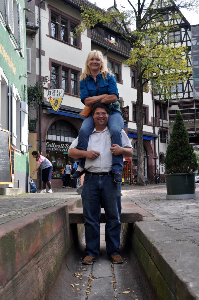 "We wish you the very best and look forward to following your adventure! We will definately have to return some day to see the water flowing through Freiburg." ~Jim "Thank you for walking us through Freiburg for the 1000th time and letting us know the history. Please keep an eye on the clouds for me." ~ Laurie