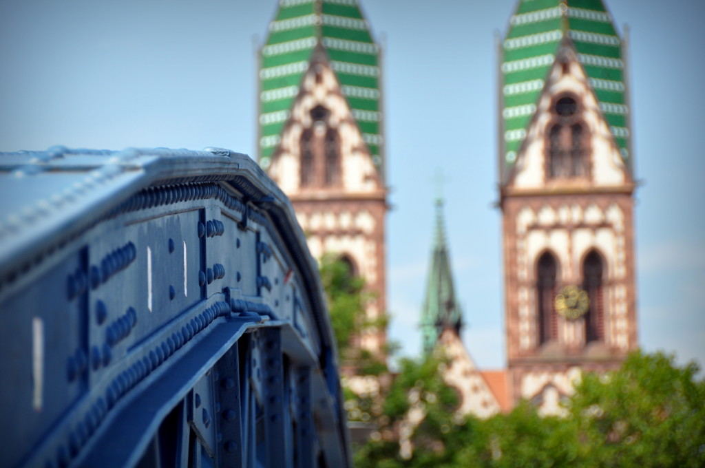 Freiburg's Blaue Brücke